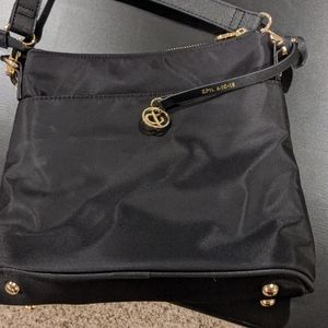 Mary and Martha black nylon crossbody